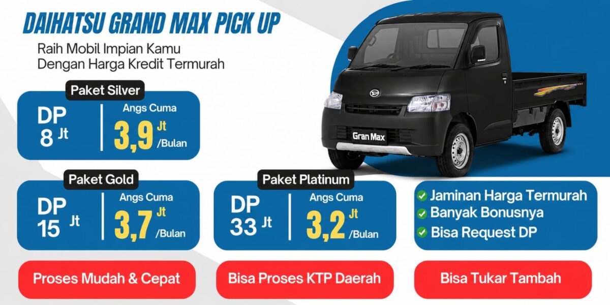 promo kredit daihatsu gran max pick up
